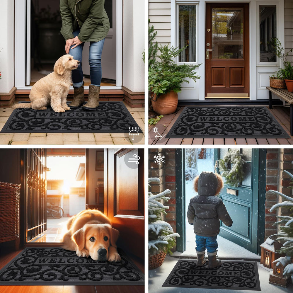 Smiry Front Door Mat side profile view