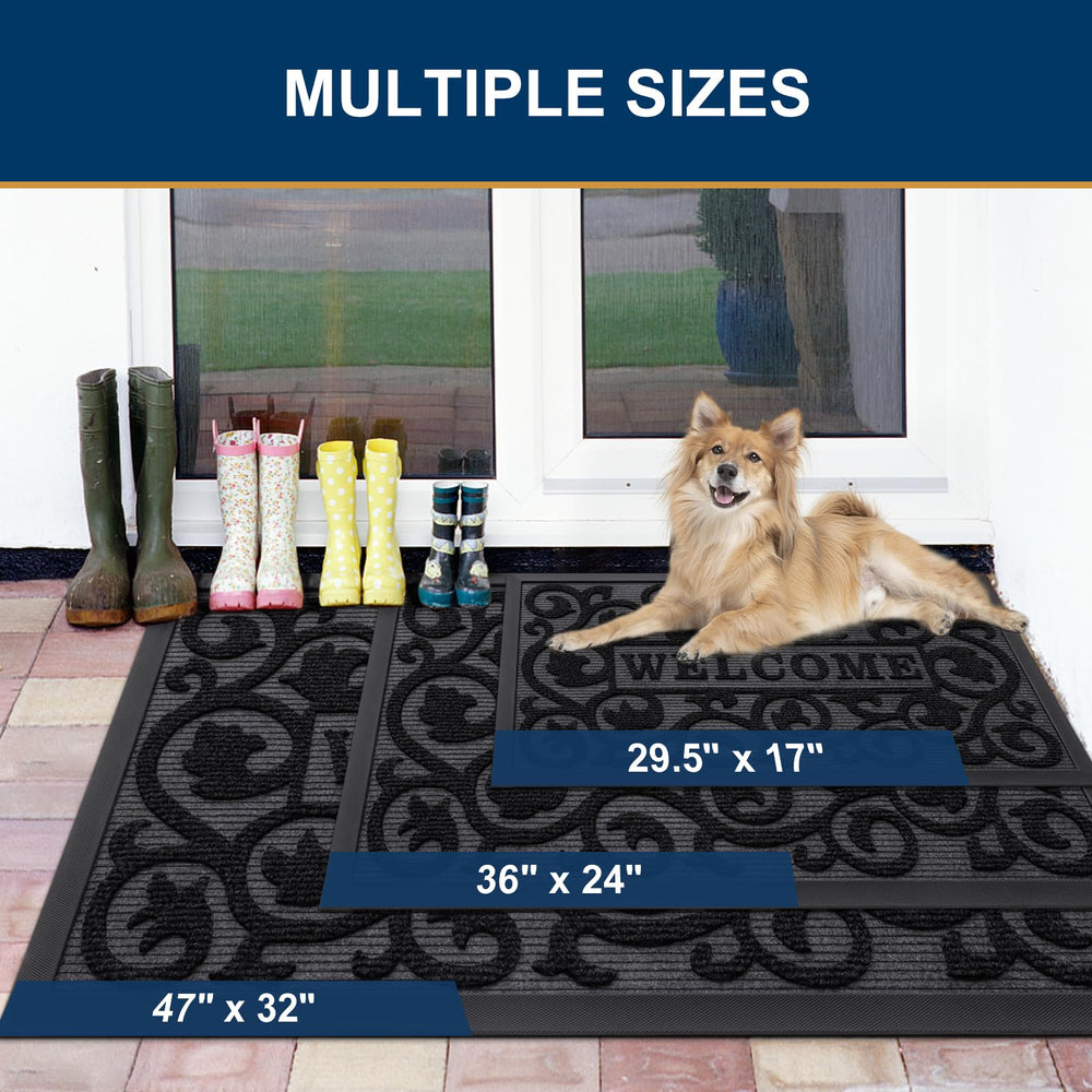 Smiry Front Door Mat textured surface view