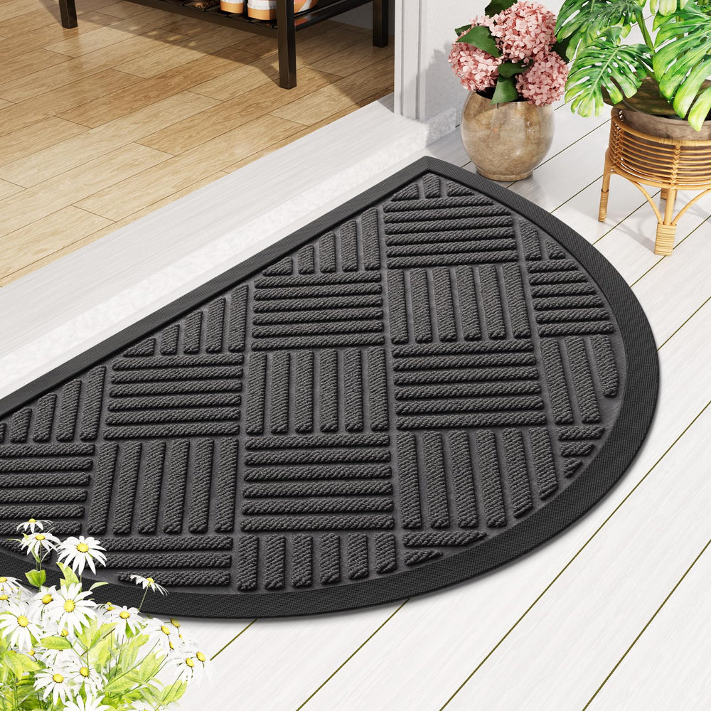 Smiry Half Circle Front Door Mat packaging view