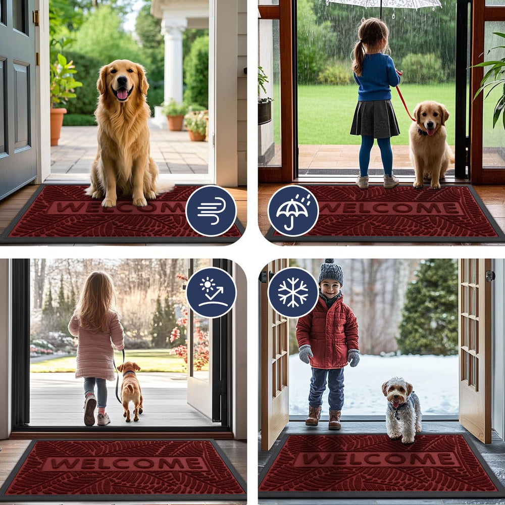 Smiry mat in a mudroom setting