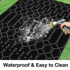 Smiry Outdoor Rug 5x8 ft reversible side view