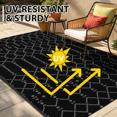 Smiry Outdoor Rug 5x8 ft with carrying bag