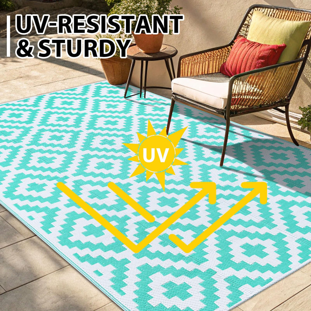 Smiry Outdoor Rug in a picnic setting