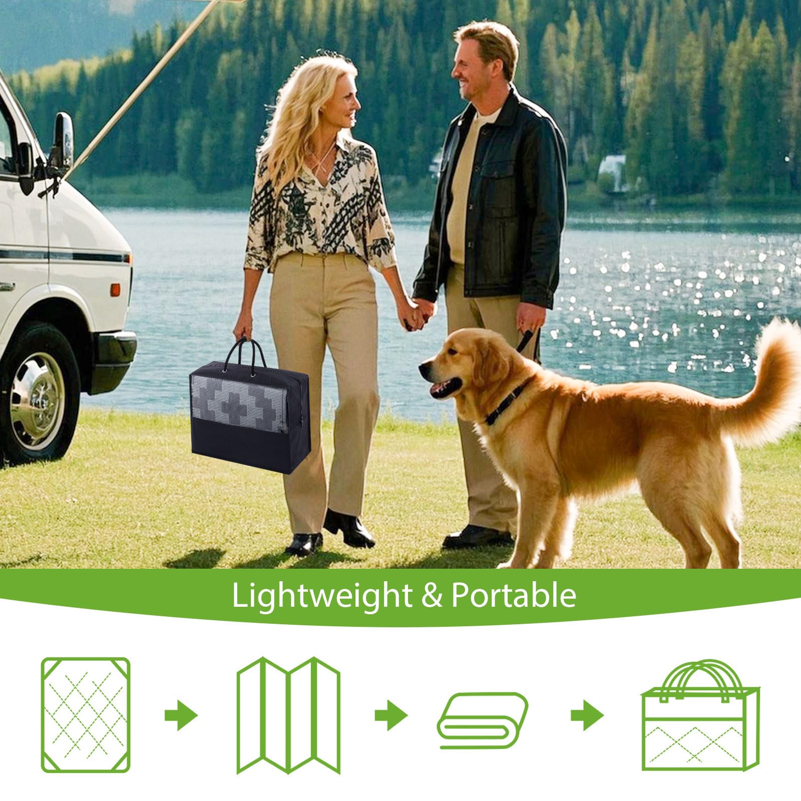 Smiry Outdoor Rug with carrying bag