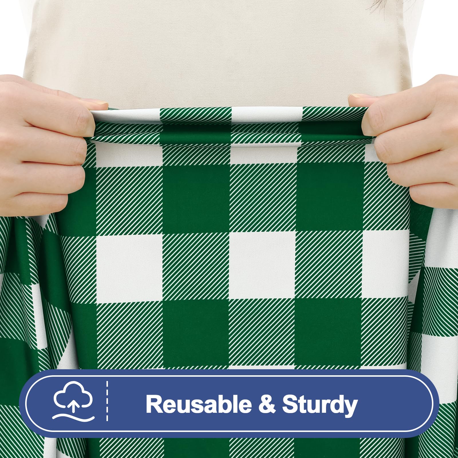 Smiry picnic table cover set packed in drawstring storage bag