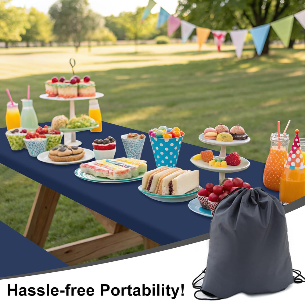 Smiry picnic table cover set showing waterproof feature