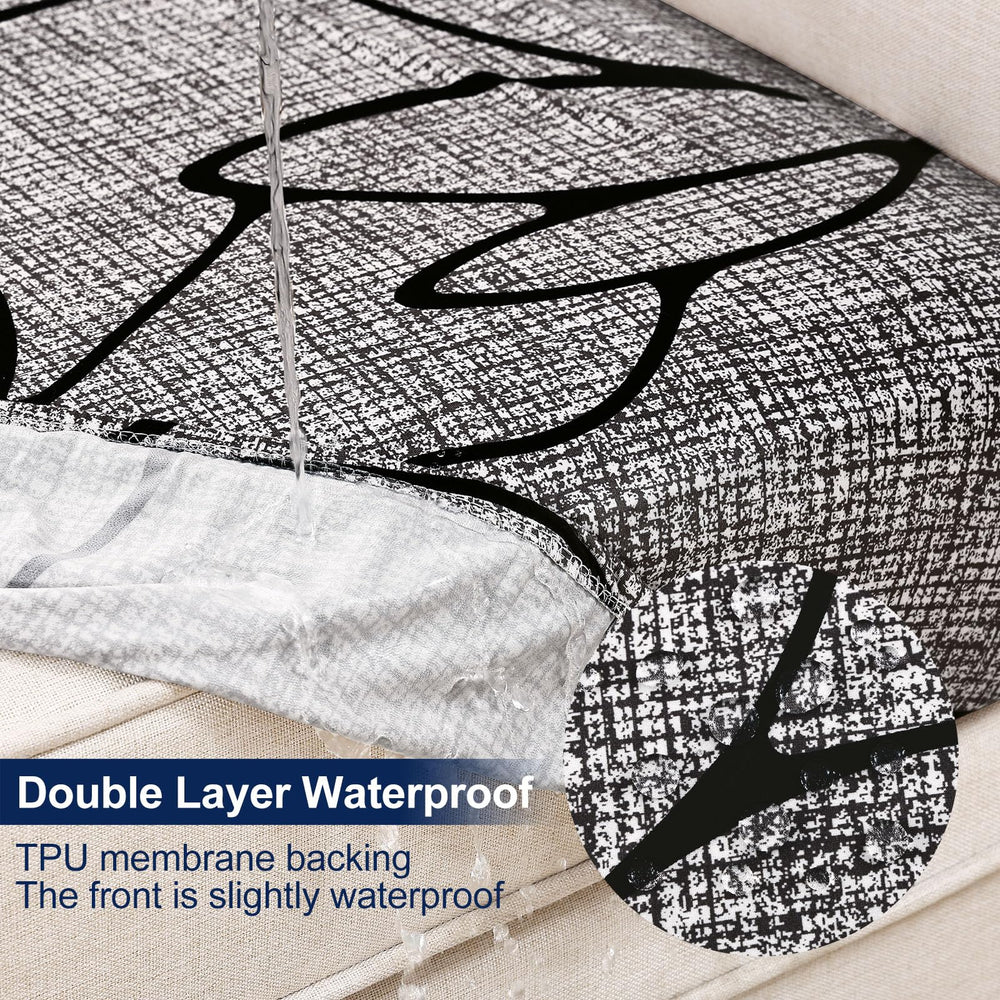 Smiry Waterproof Cushion Cover showing TPU membrane backing