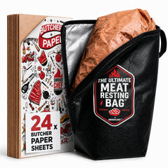 Smoker Chef Meat Resting Bag 21-inch black insulated blanket front view