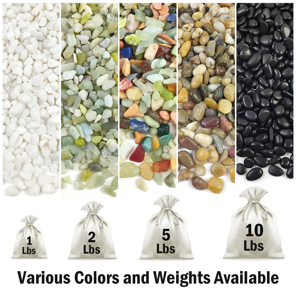 Smooth white stones used in a decorative bowl
