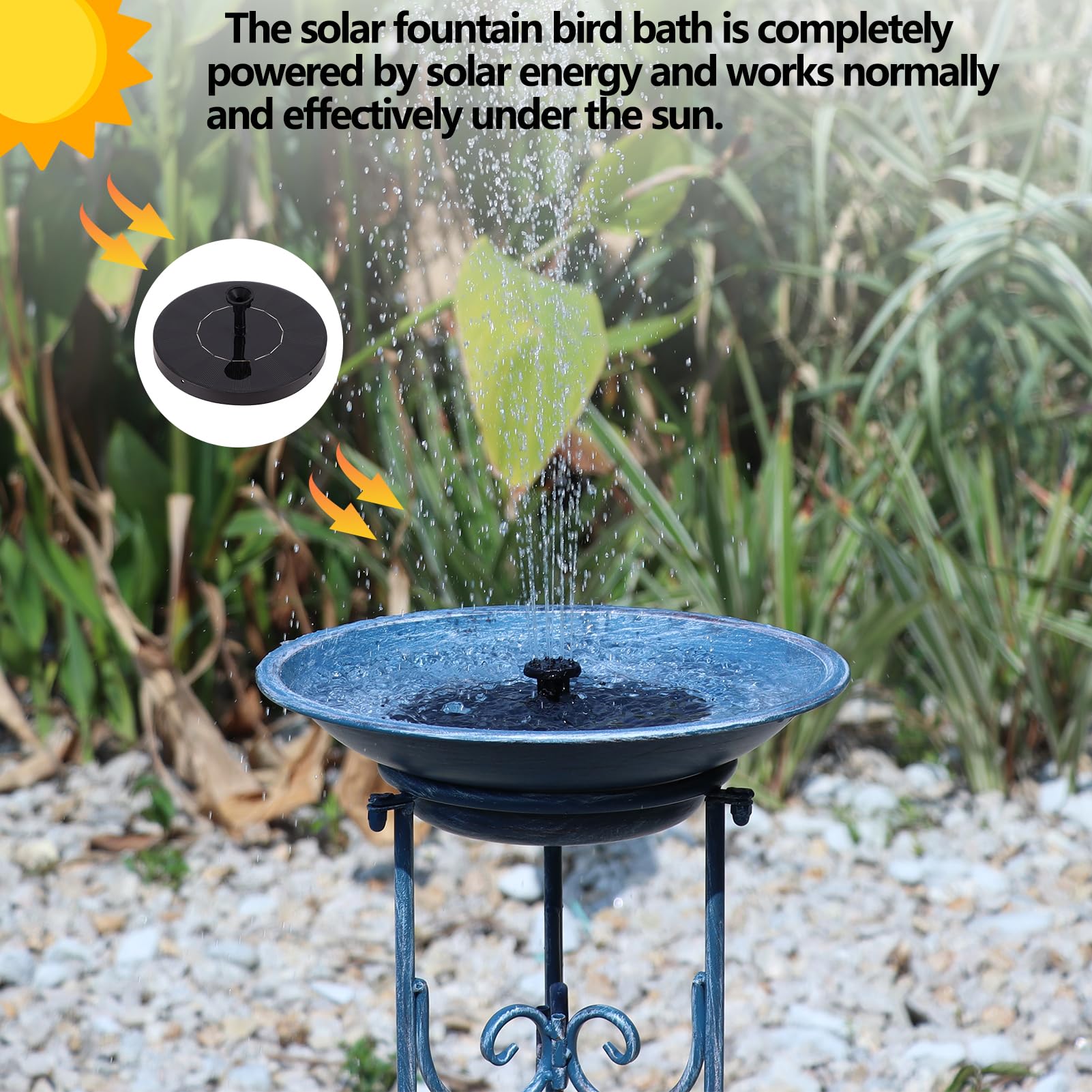 SMQLJXC Multifunctional Solar Bird Bath assembly instructions