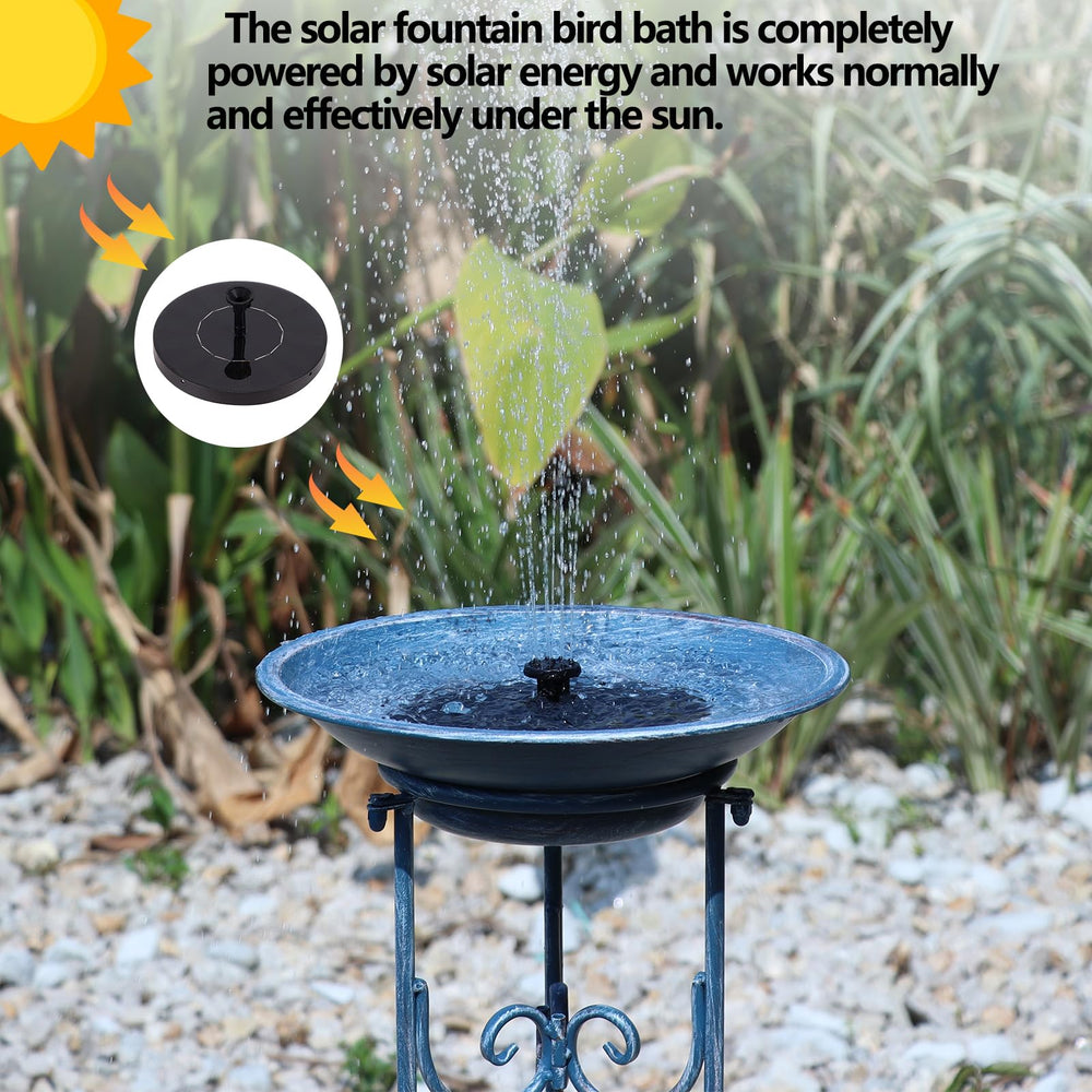 SMQLJXC Multifunctional Solar Bird Bath assembly instructions