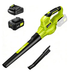 SnapFresh cordless leaf blower in green with battery included