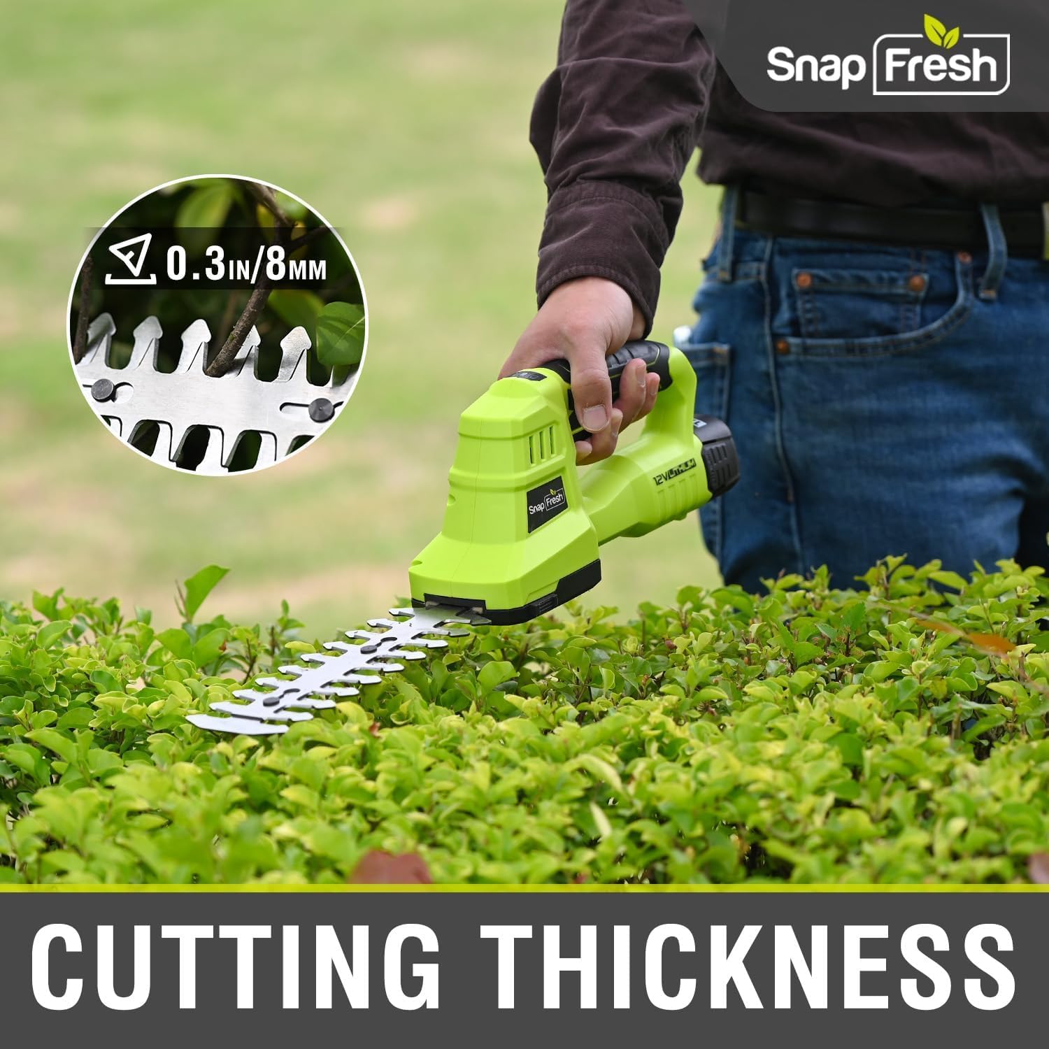 SnapFresh grass shears blade with ergonomic handle