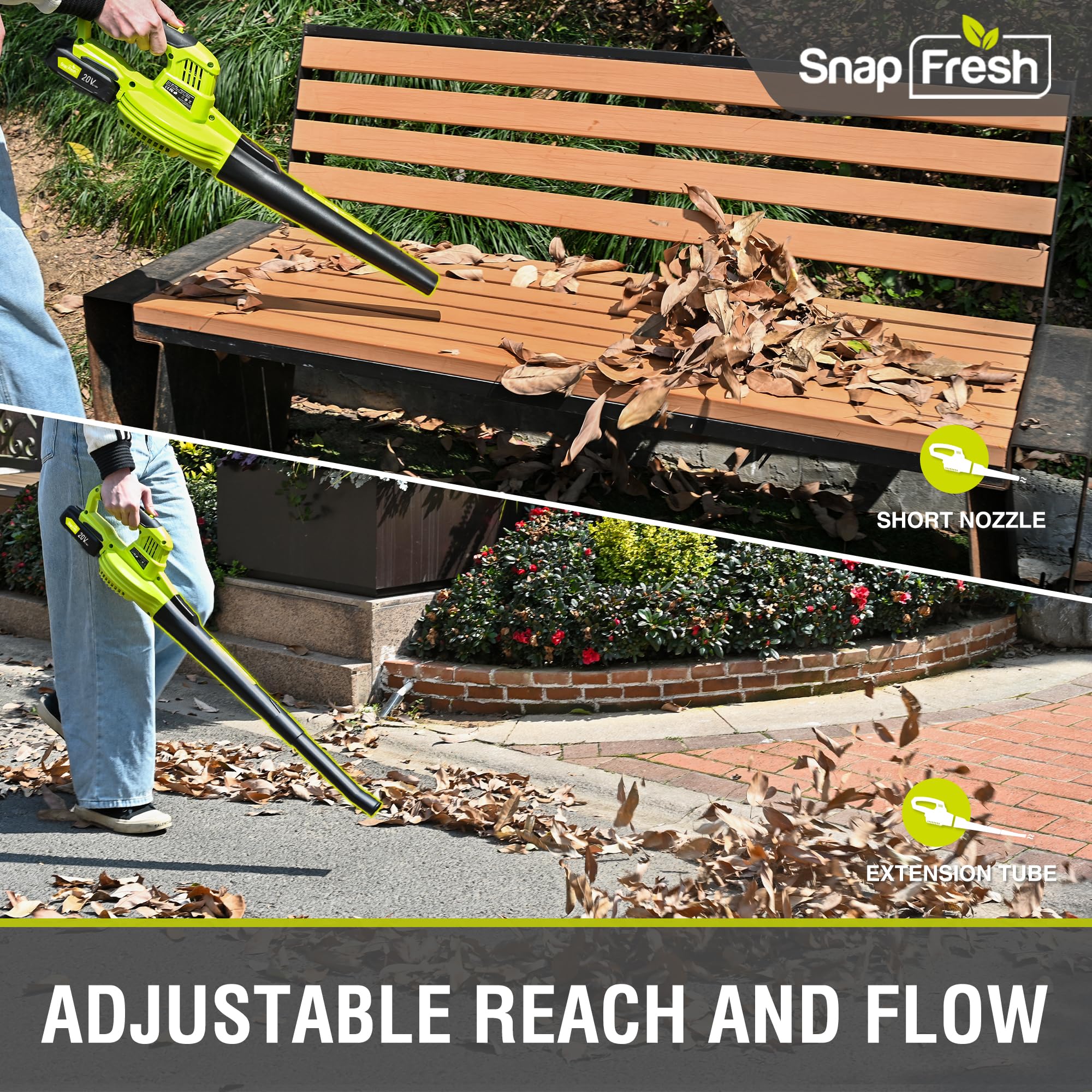SnapFresh Leaf Blower compact storage design