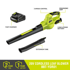 SnapFresh Leaf Blower showing detachable tube