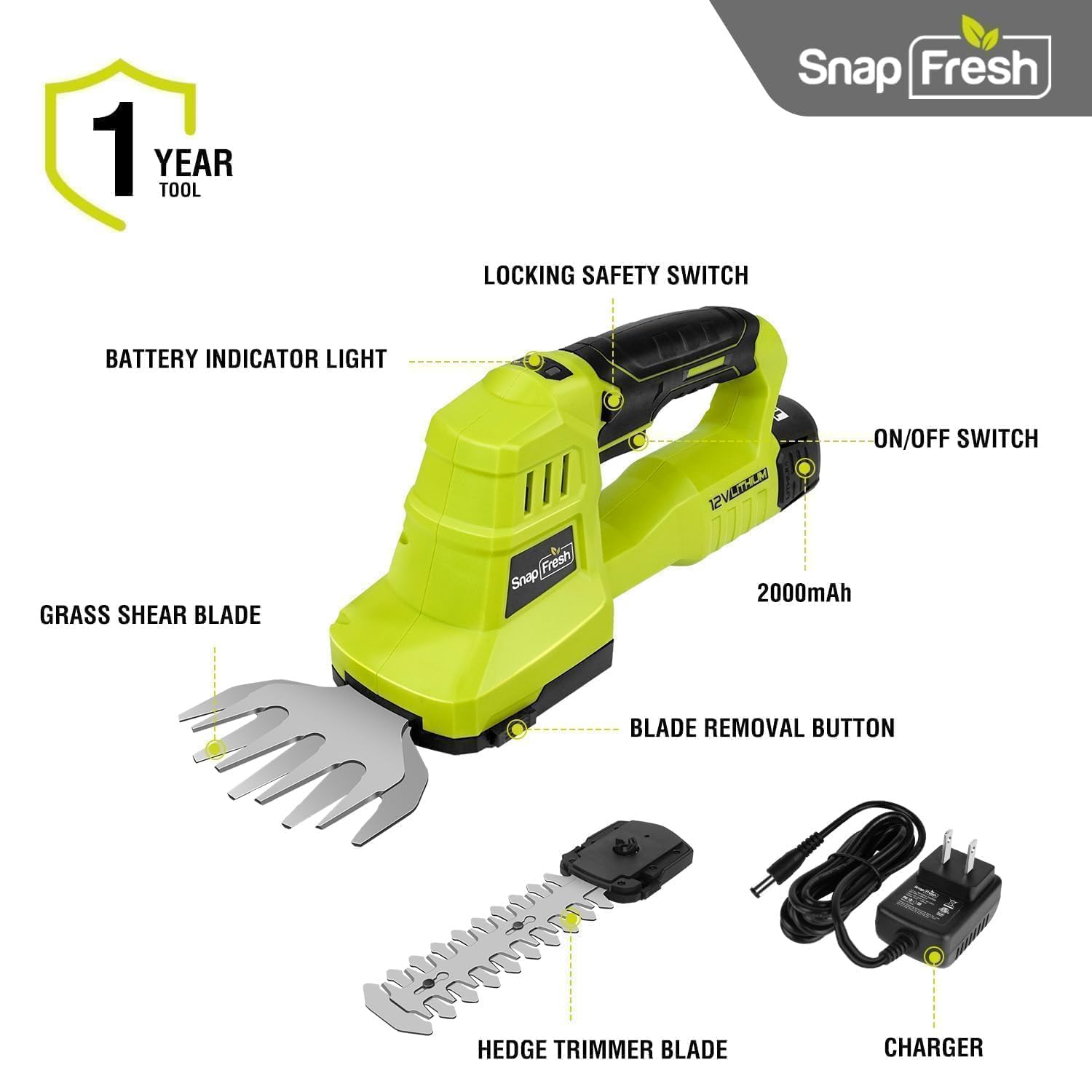 SnapFresh trimmer with blades cleaned and maintained