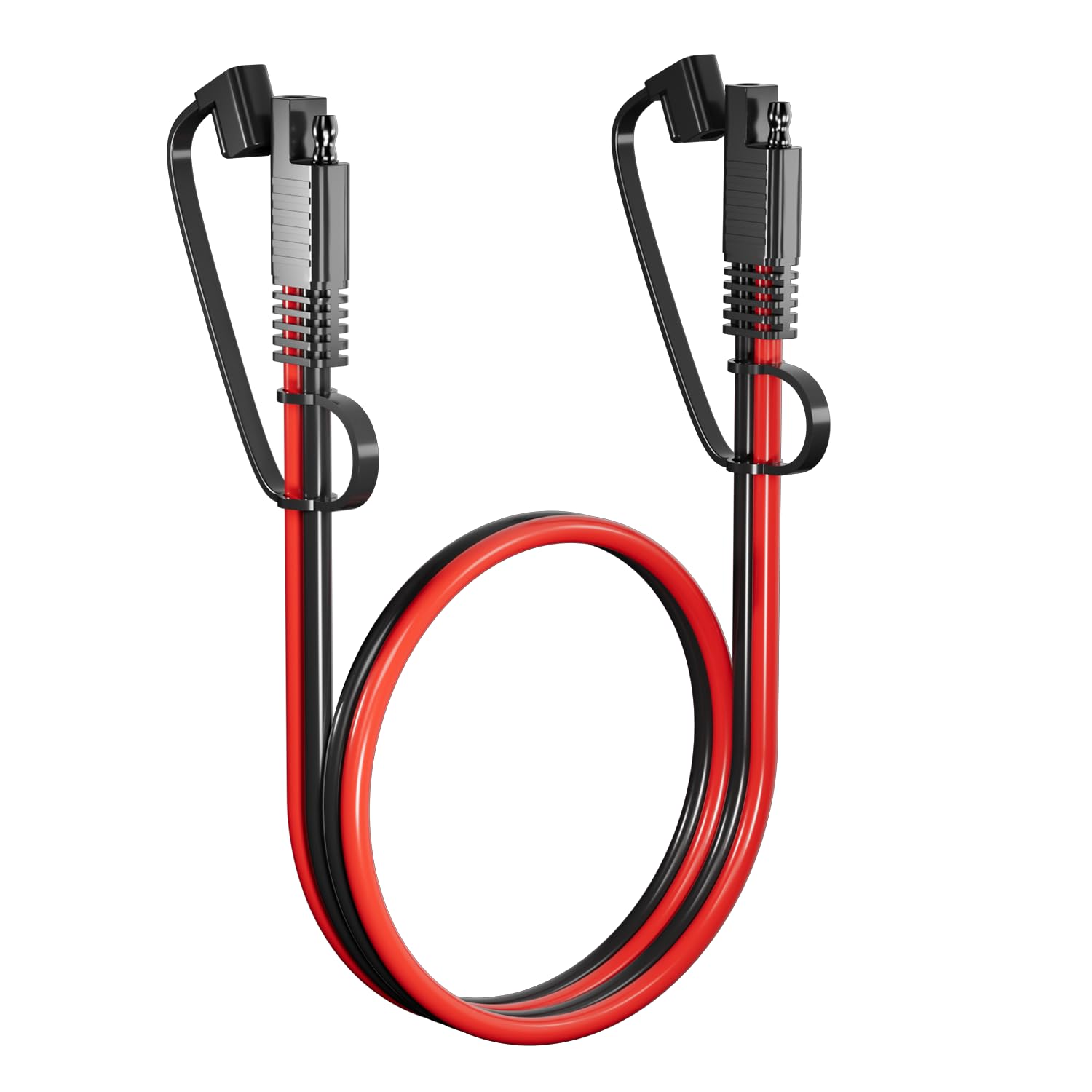 SNLLMZI SAE Extension Cable 12AWG reddish black front view