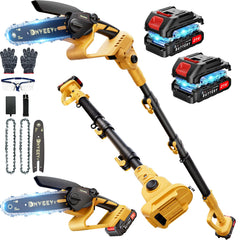 Snoonwee 2-in-1 cordless pole saw and mini chainsaw front view