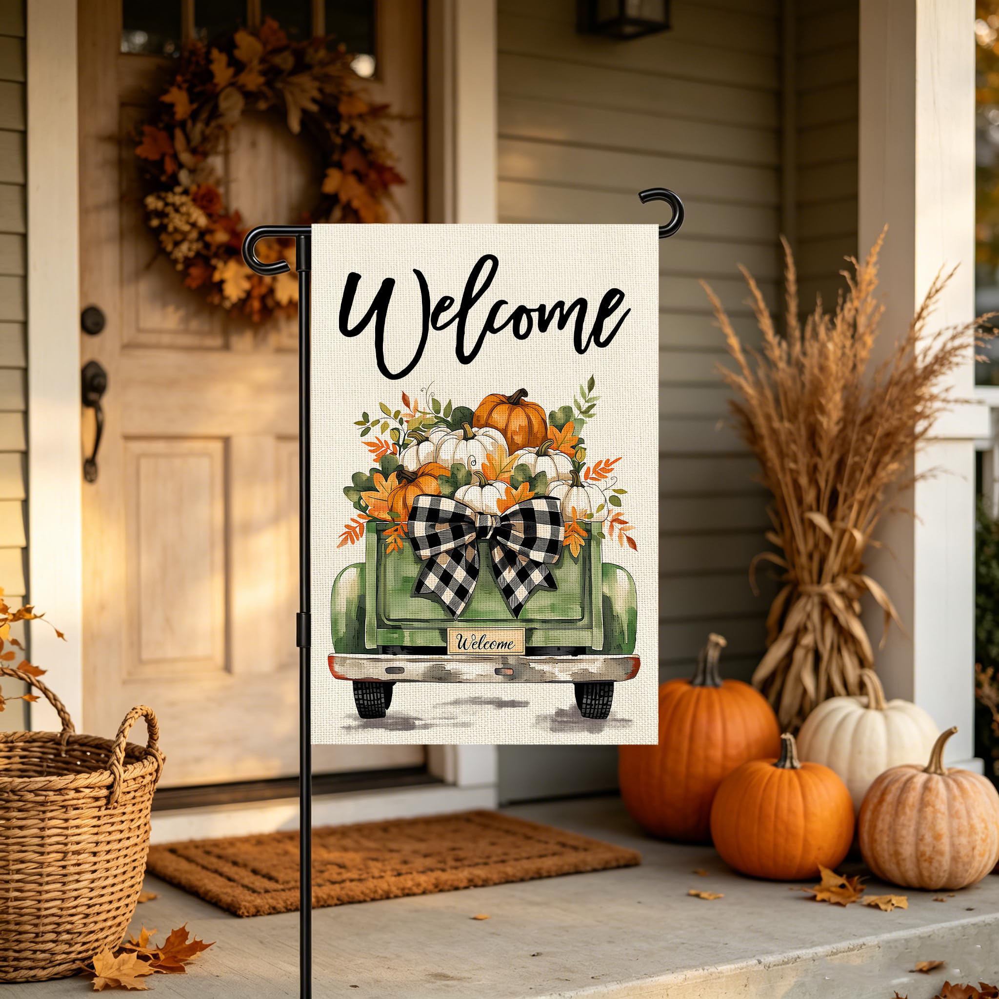 Snungee Fall Garden Flag with vibrant autumn colours