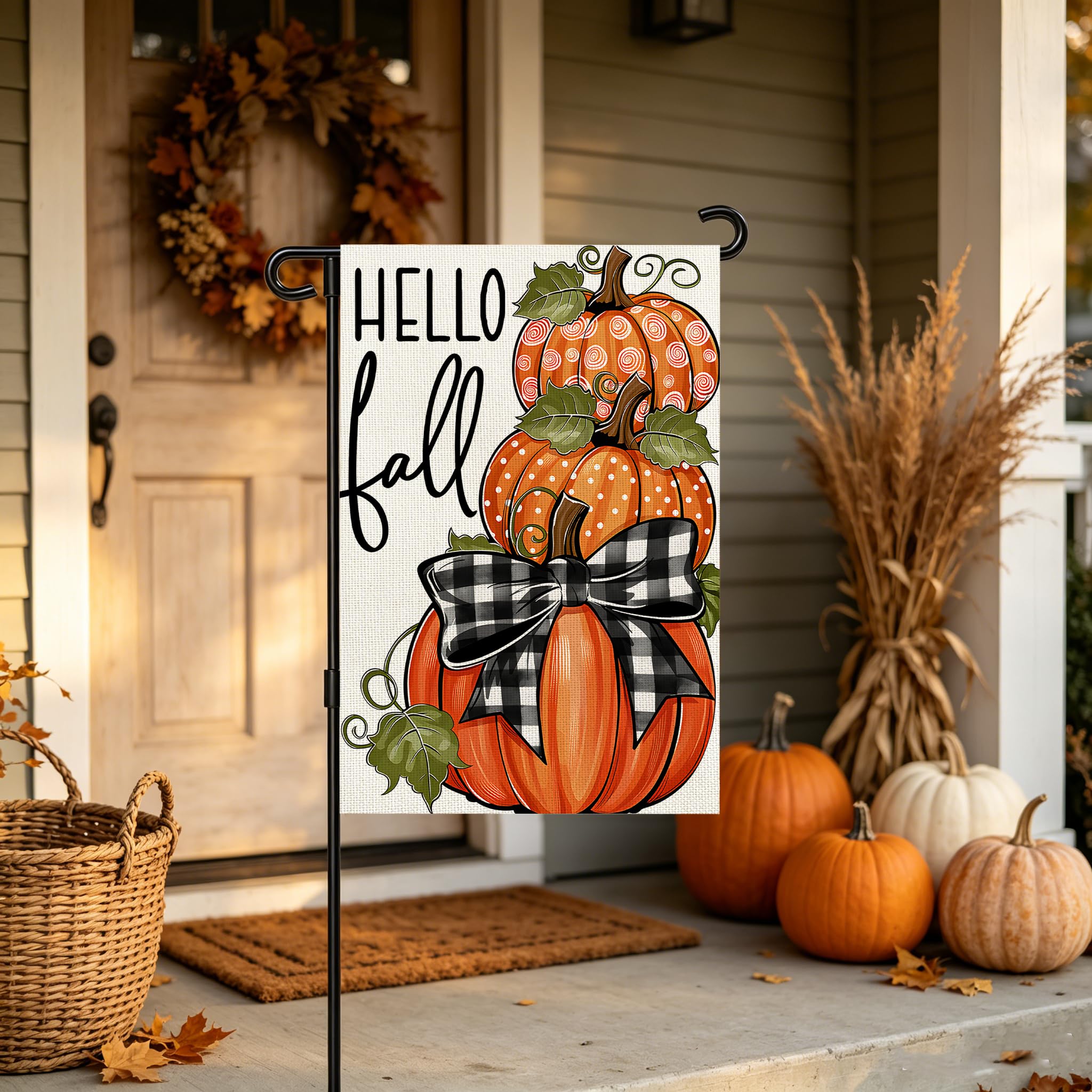 Snungee Fall Garden Flag with vibrant autumn colours