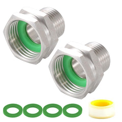 SNUTUYA garden hose adapter 3/4" GHT female to 1/2" NPT male fitting