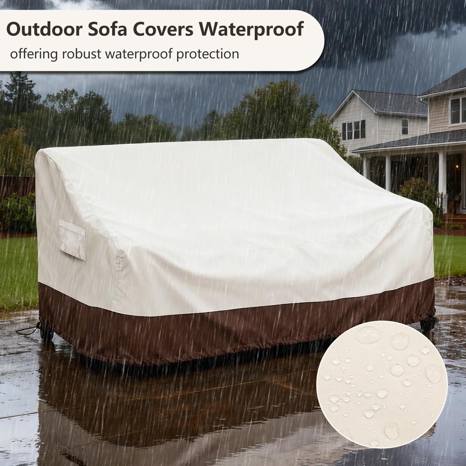Sobana Couch Cover with UV-resistant coating