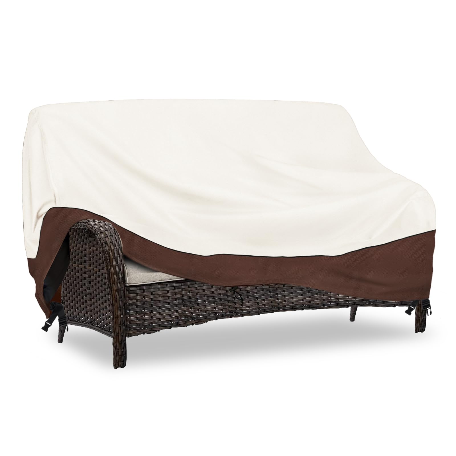 Sobana Outdoor Couch Cover beige front view