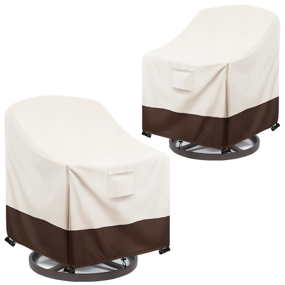 Sobana patio chair cover beige front view