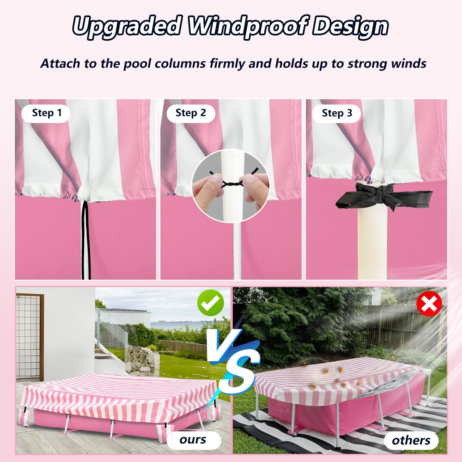 Sobana Rectangular Pool Cover packaging