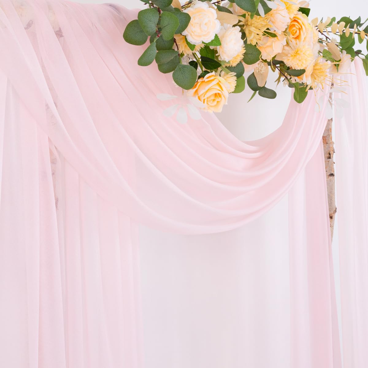 Socomi sheer curtain displayed at a wedding reception