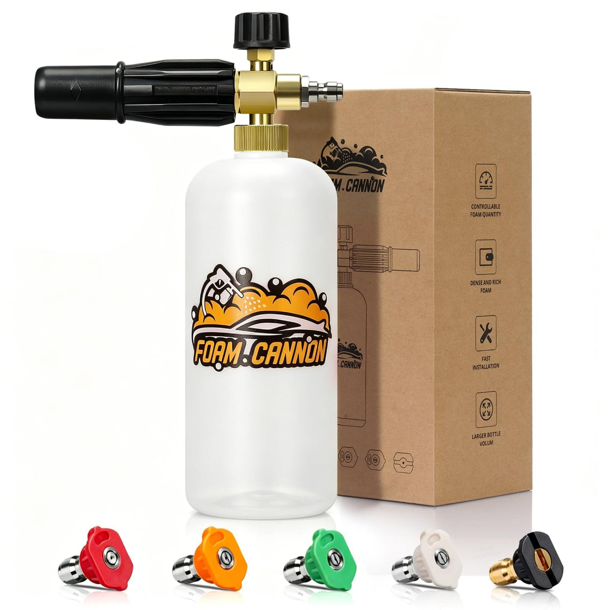 SOFIPE Foam Cannon front view with white finish