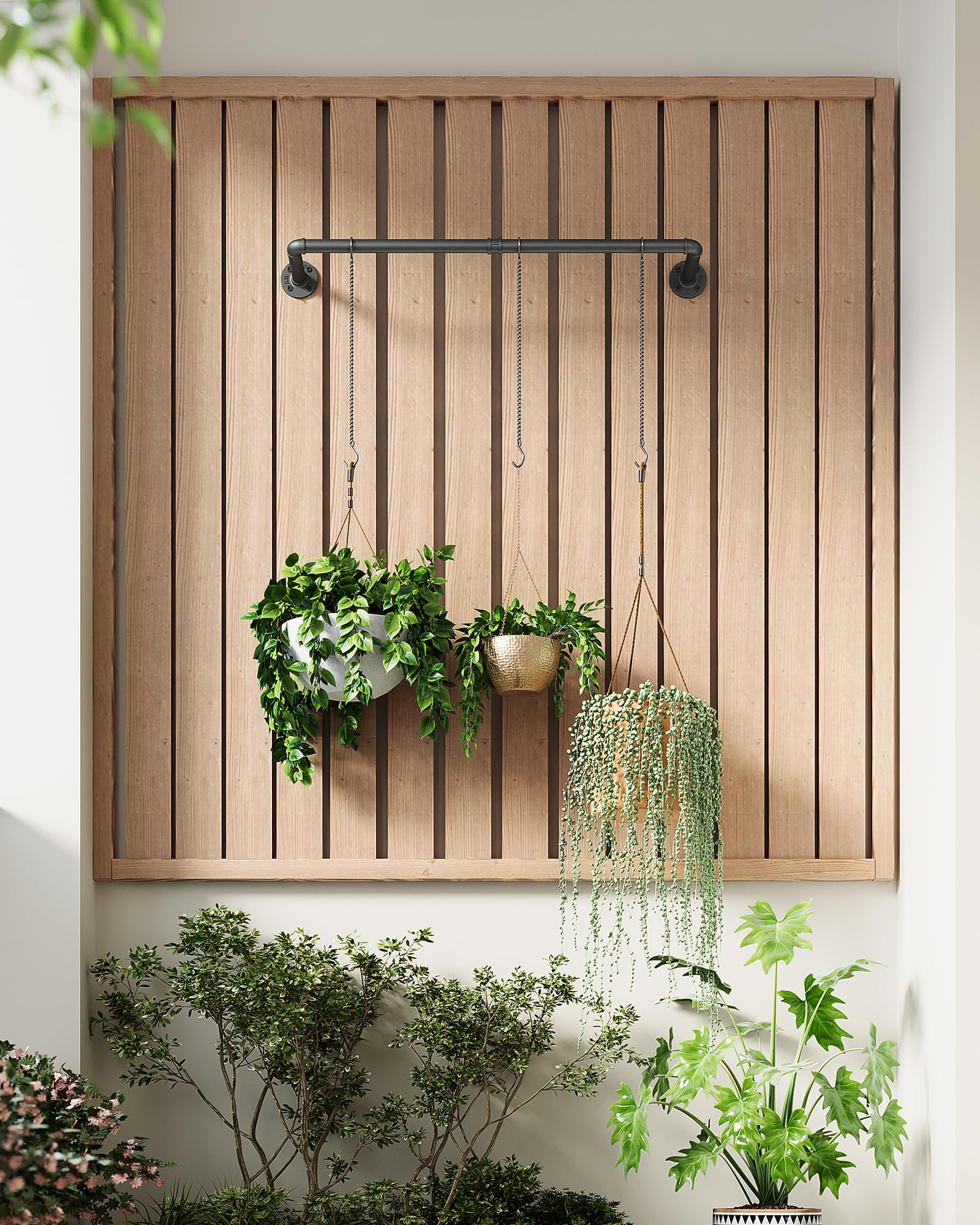 SOFITORG Metal Hanging Rod with chains and hooks