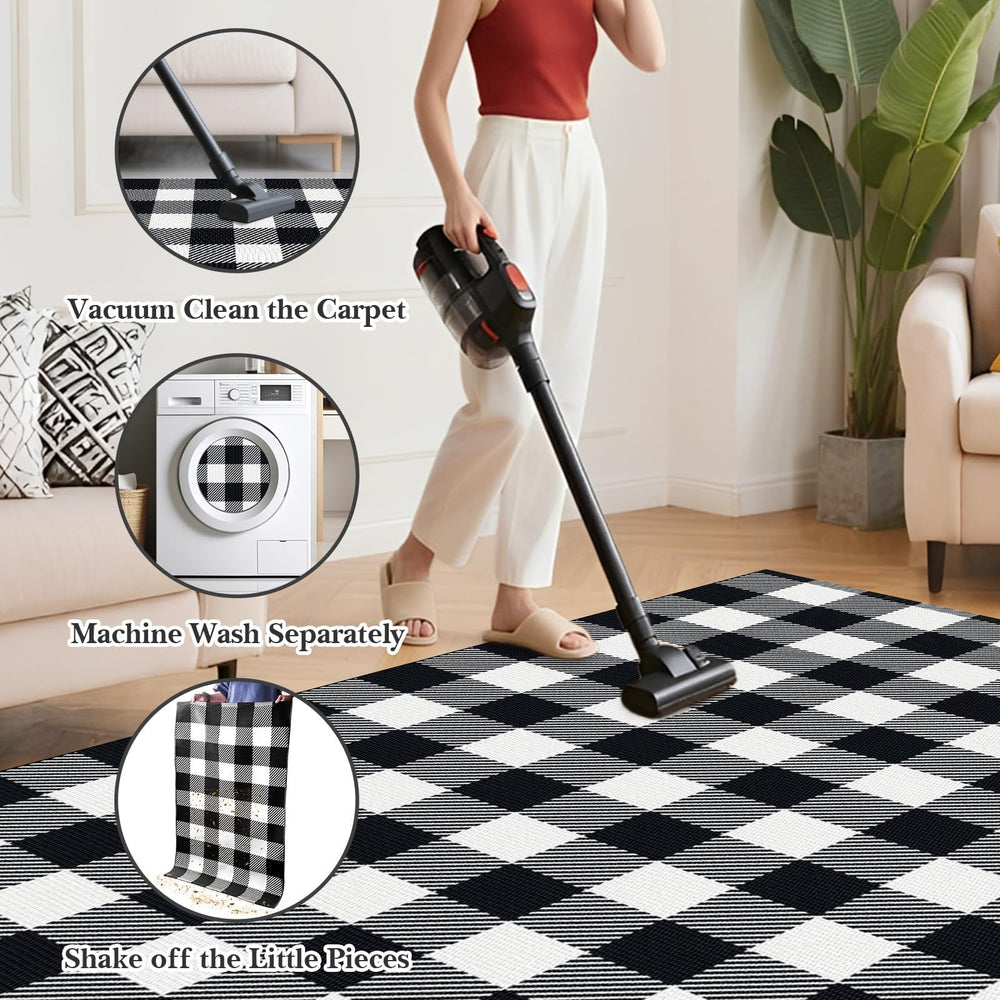 SofterCharm Outdoor Rug on Porch with Doormat