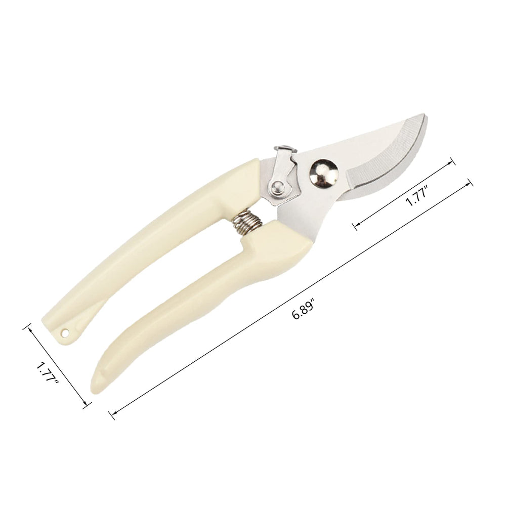 SoftSense Garden Scissors cutting a flower stem
