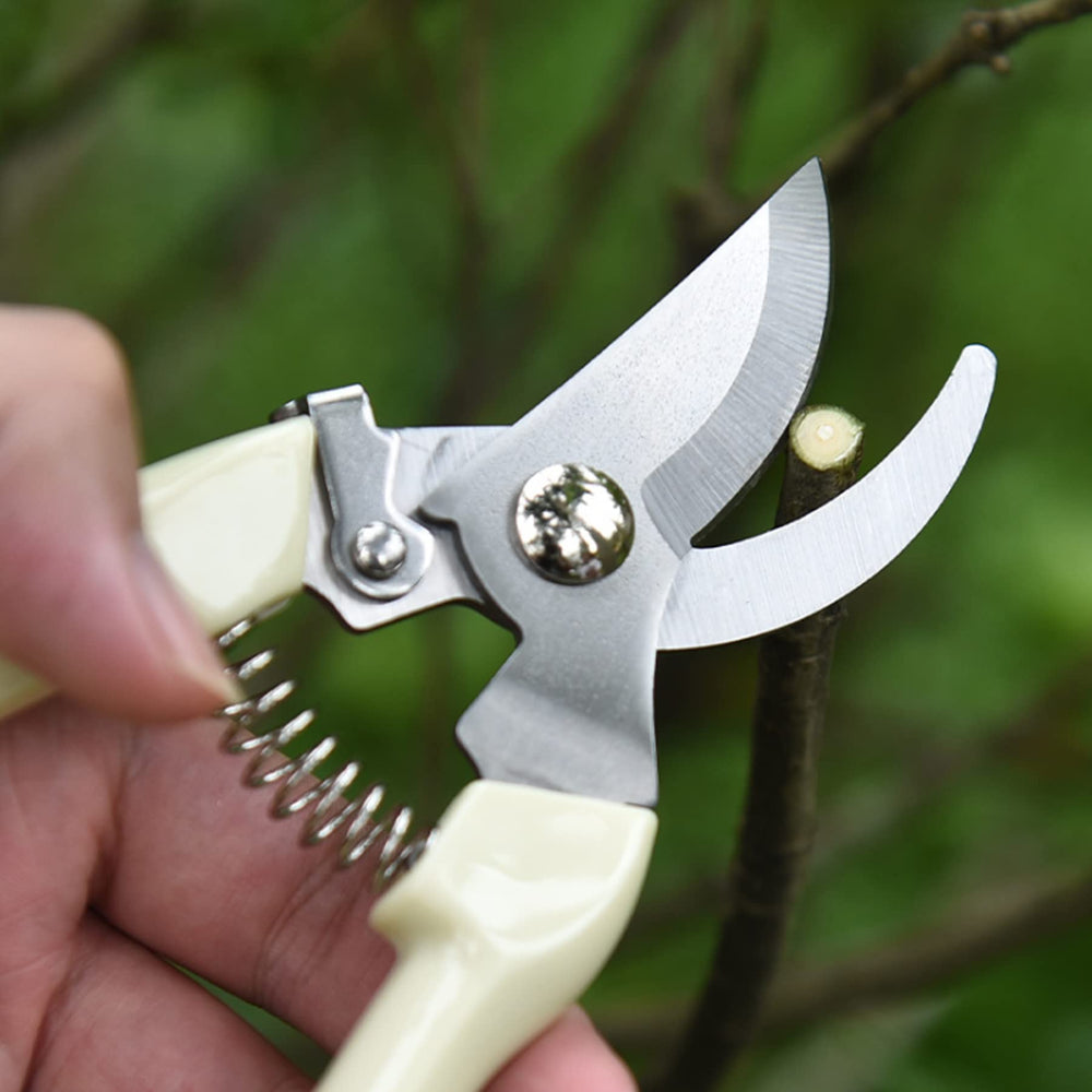 SoftSense Garden Scissors showing ergonomic grip design