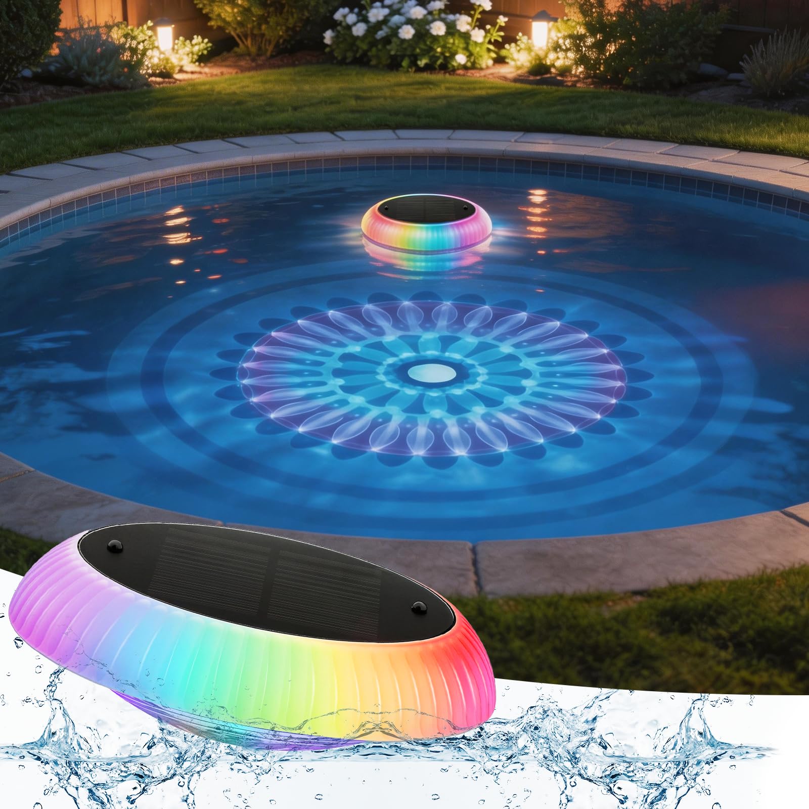Soiarllt Solar Floating Pool Lights packaging
