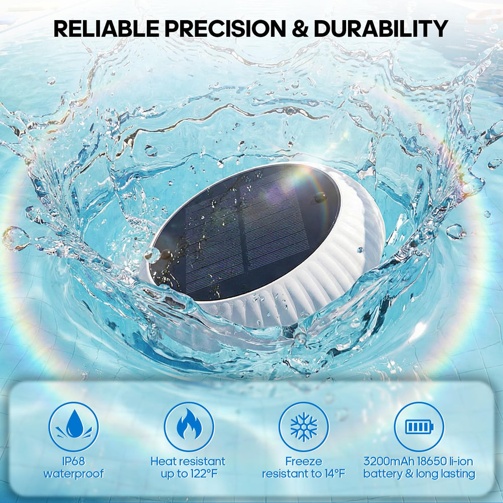 Soiarllt Solar Floating Pool Lights RGB dual illumination