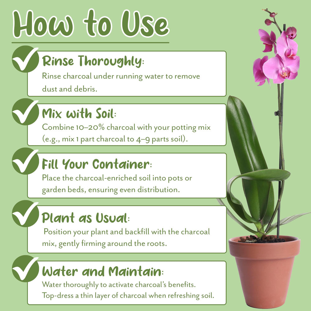 Soil Sunrise Horticultural Charcoal 12 Quarts packaging details