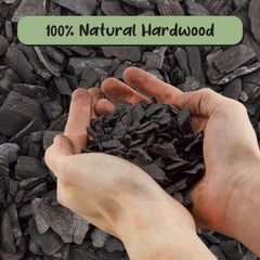 Soil Sunrise Horticultural Charcoal in a terrarium setup