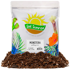 Soil Sunrise Monstera Potting Soil Mix 12 Quarts brown packaging front view
