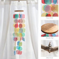 Solange & Frances Wind Chimes in a garden setting