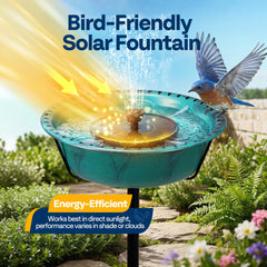 Solar fountain nozzles for VIVOHOME Bird Bath