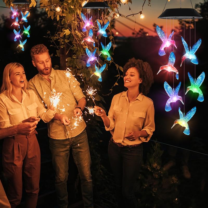 Solar panel on AIONASA Hummingbird Wind Chimes