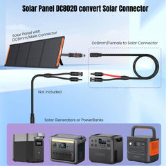 SolarEnz DC8020 Adapter Cable with DC connectors
