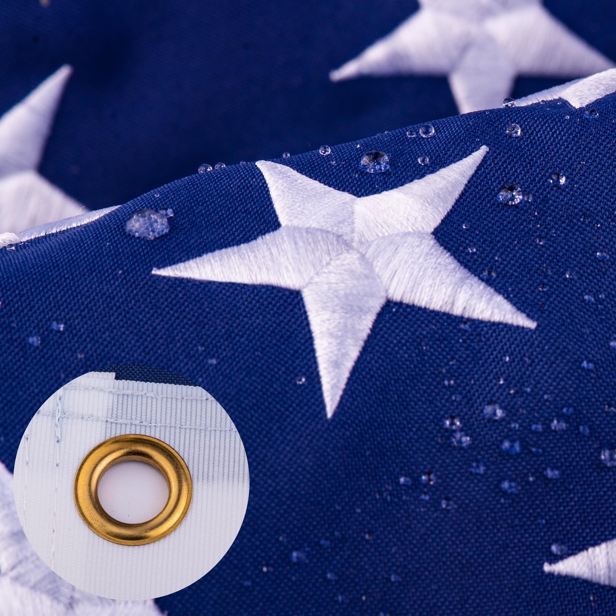SolarStar American Flag 2x3 FT front view with embroidered stars
