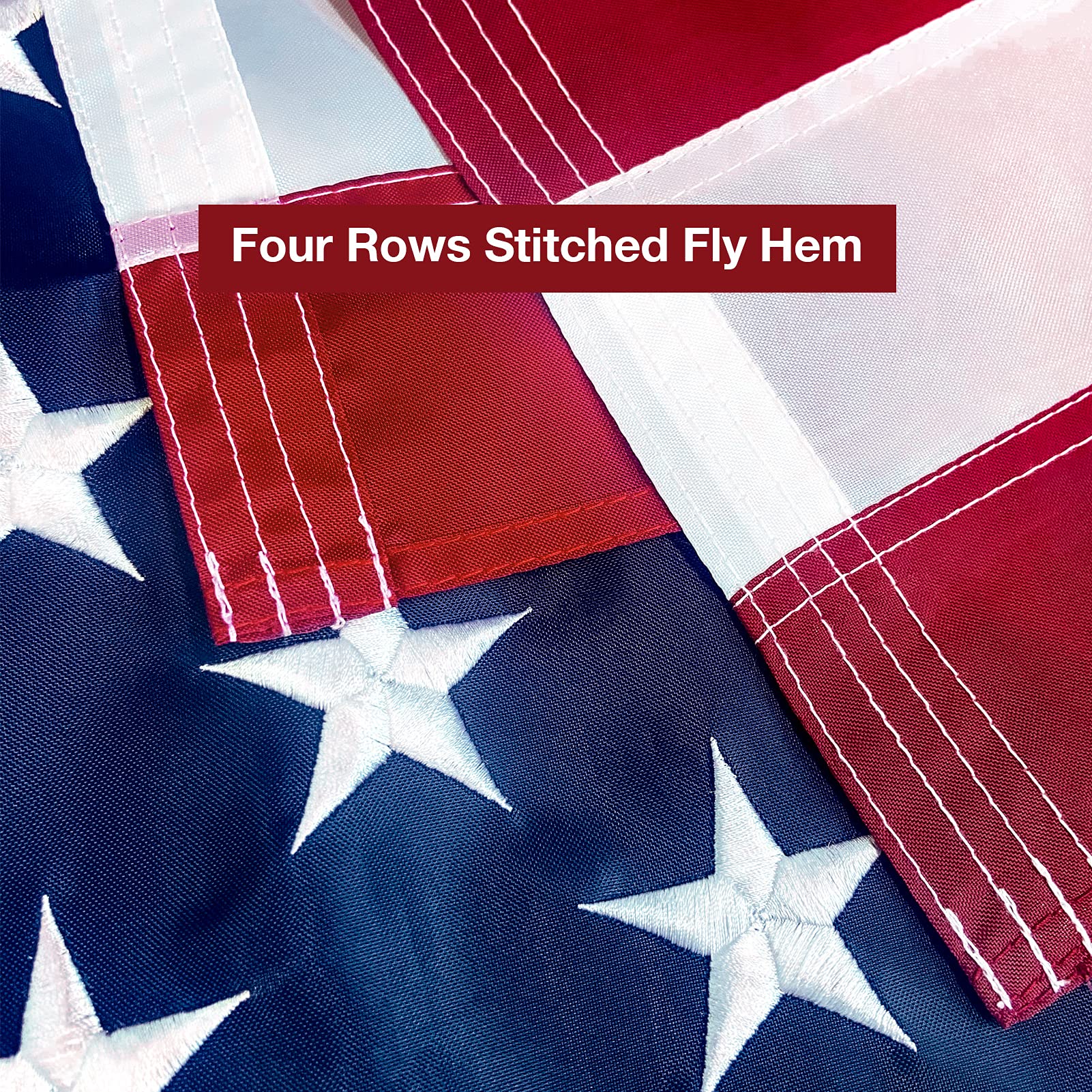 SolarStar American Flag 6x10 FT with a clear blue sky background