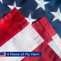 SolarStar American Flag displayed outdoors
