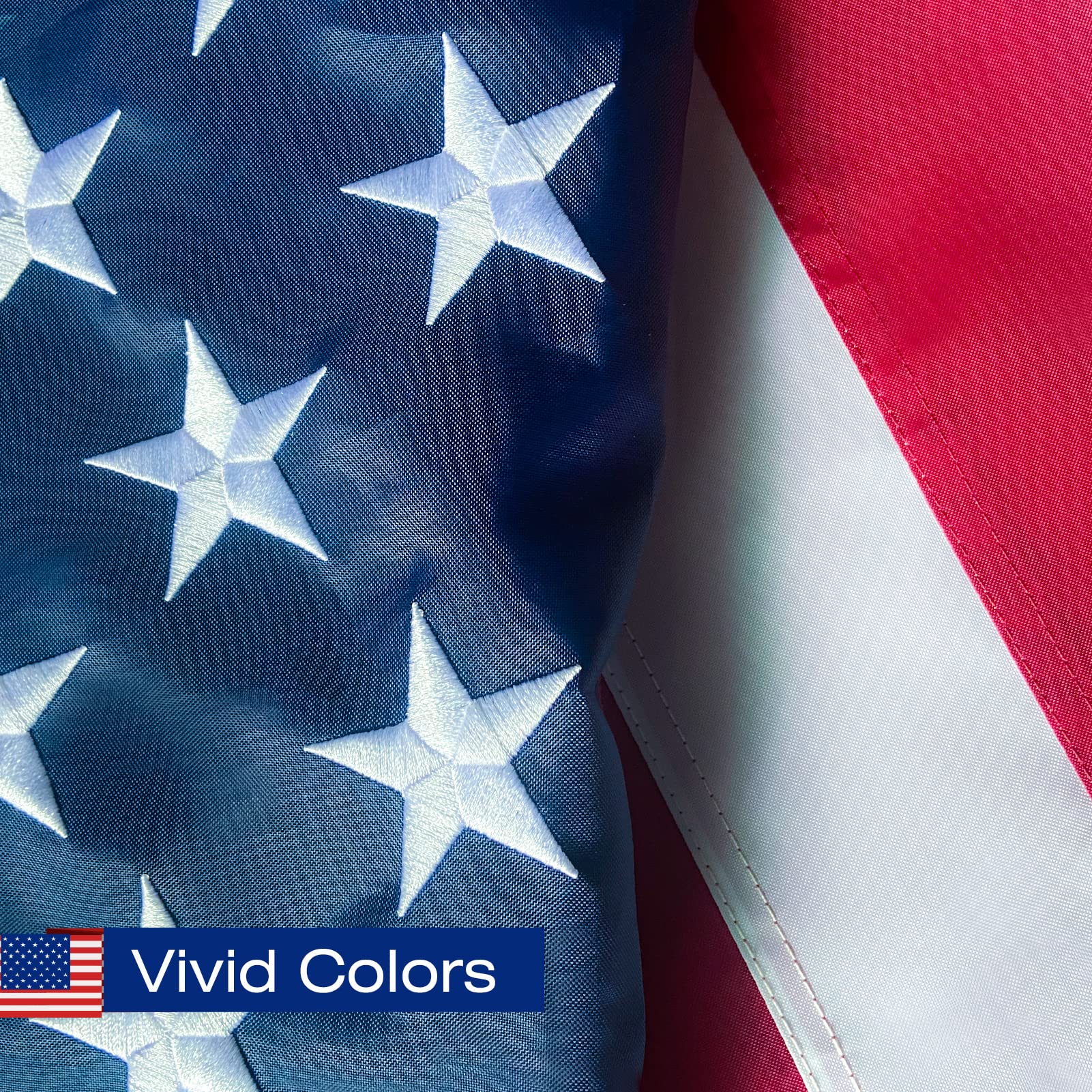 SolarStar American Flag showing waterproof coating