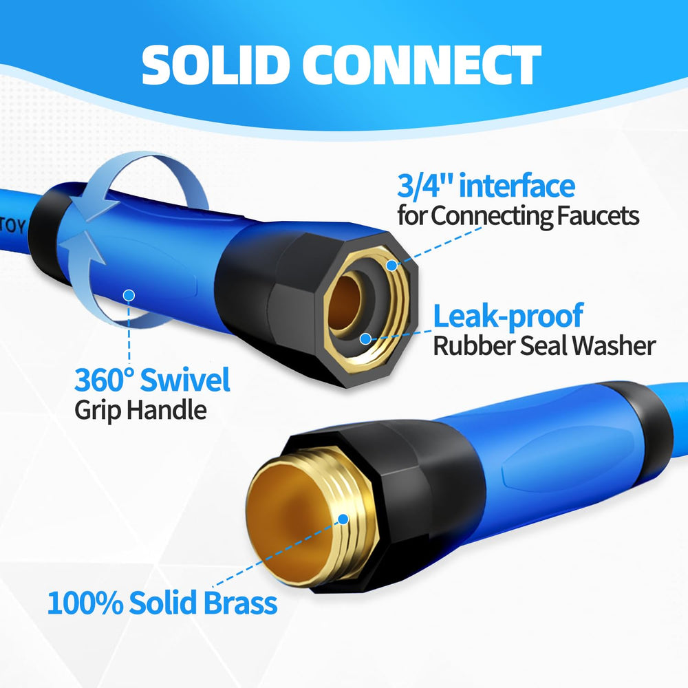 Solid brass fittings of YOTOO garden hose