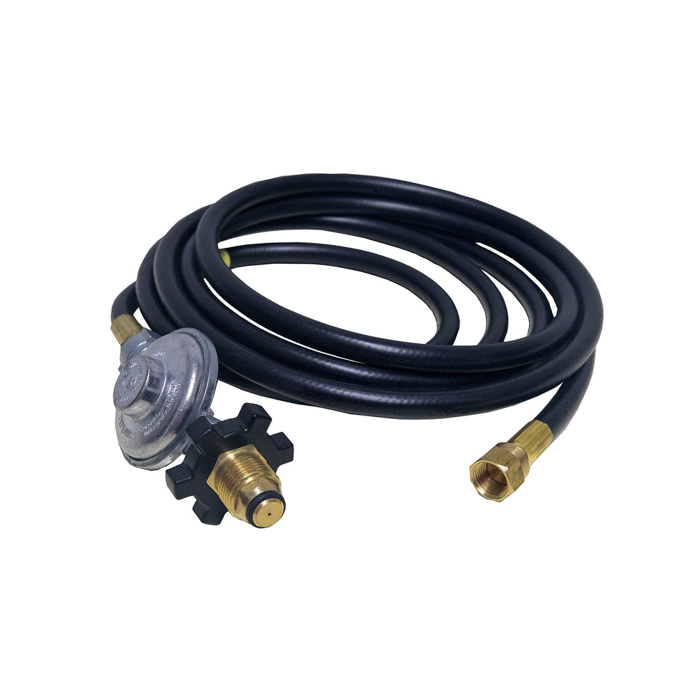 Solid brass fittings on Mr. Heater propane hose